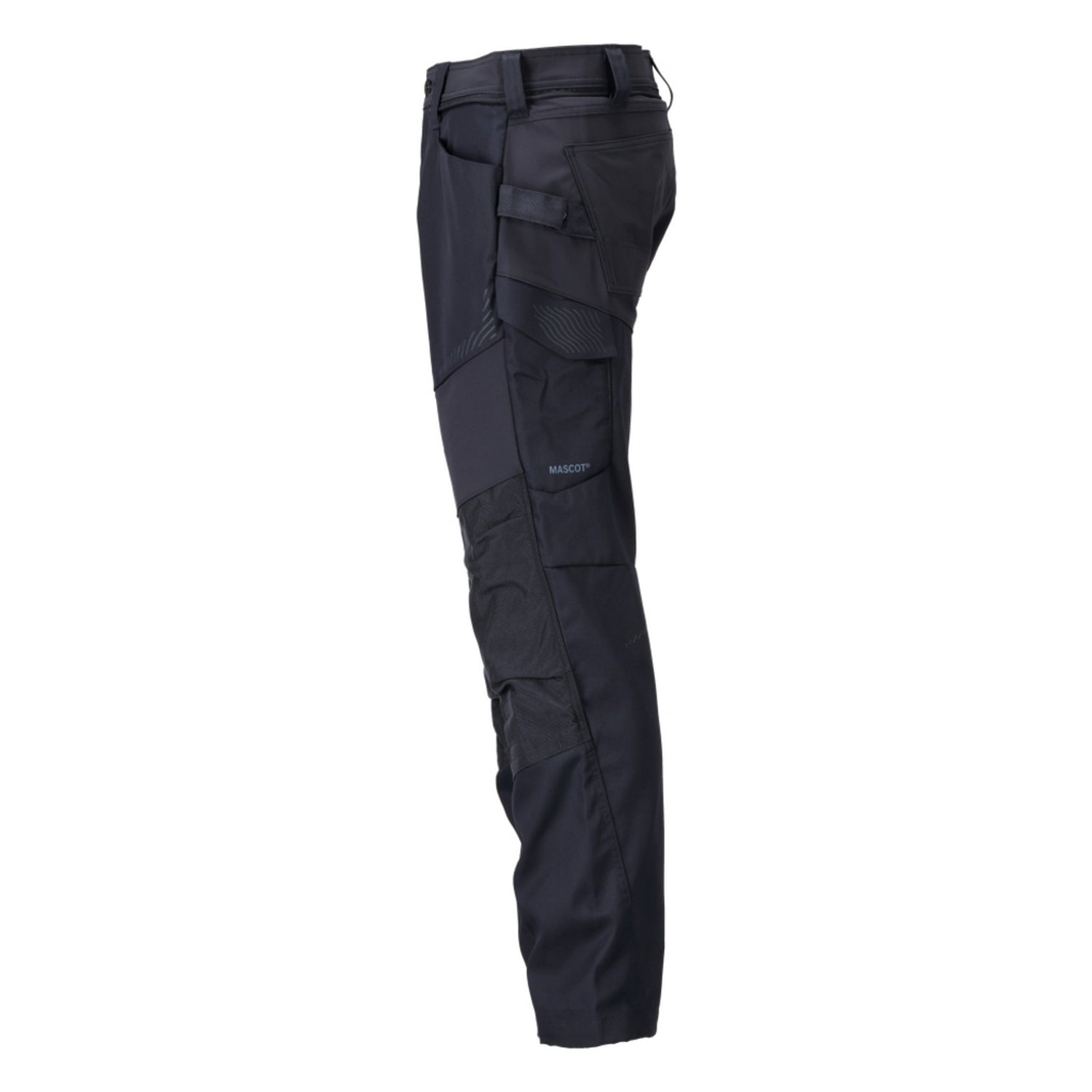 Dark Navy - Lifestyle - Mascot Mens Customised Colour Block Knee Pad Pockets Work Trousers