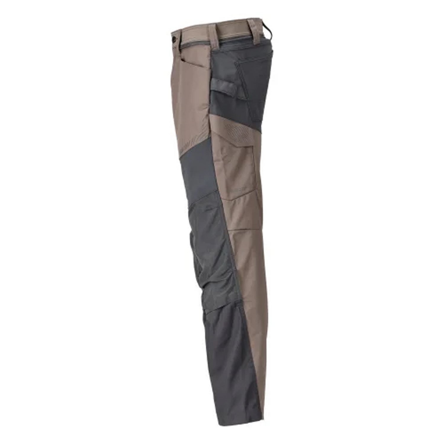 Dark Sand-Stone Grey - Lifestyle - Mascot Mens Customised Colour Block Knee Pad Pockets Work Trousers