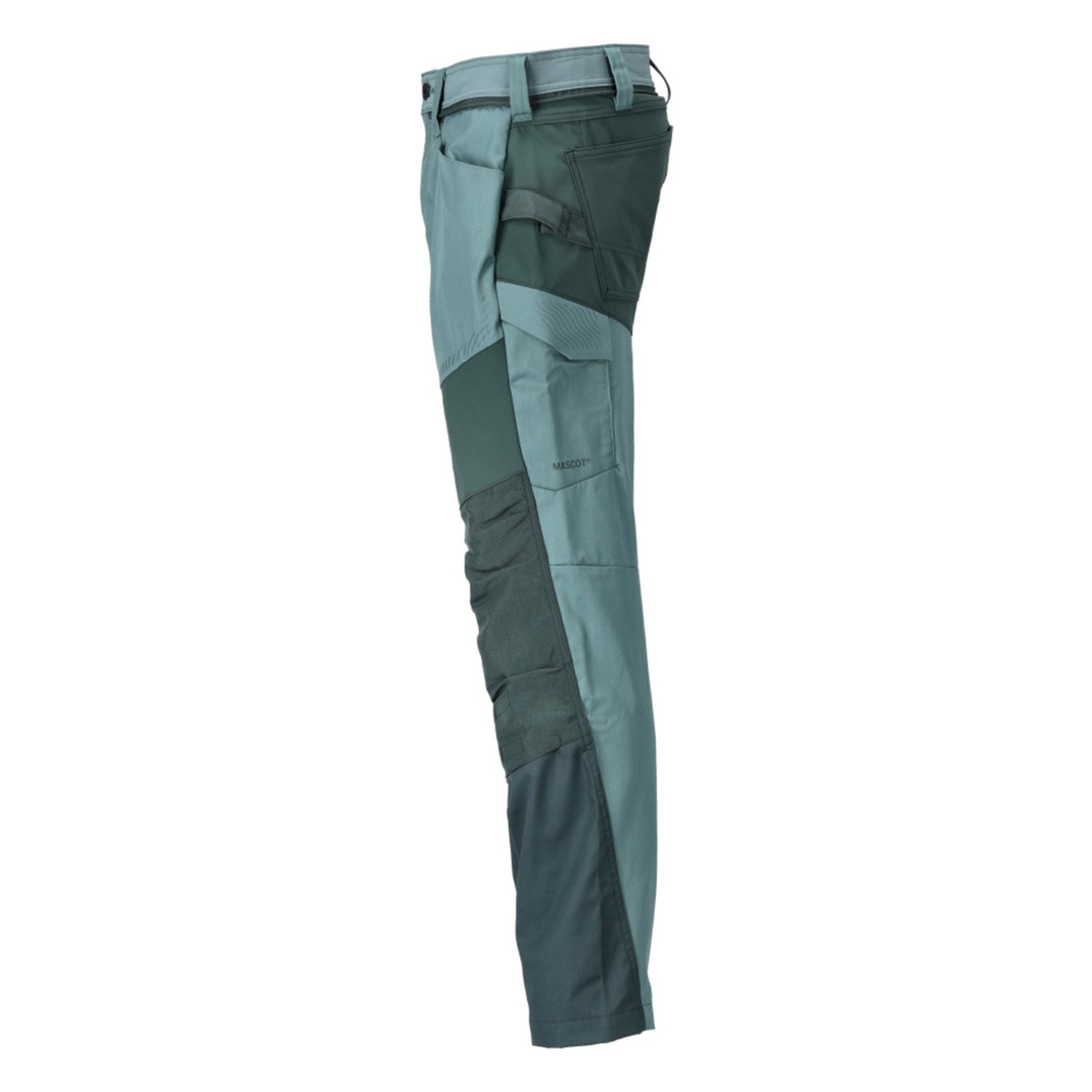 Light Forest Green-Forest Green - Lifestyle - Mascot Mens Customised Colour Block Knee Pad Pockets Work Trousers
