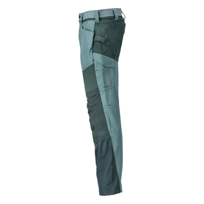 Light Forest Green-Forest Green - Lifestyle - Mascot Mens Customised Colour Block Knee Pad Pockets Work Trousers