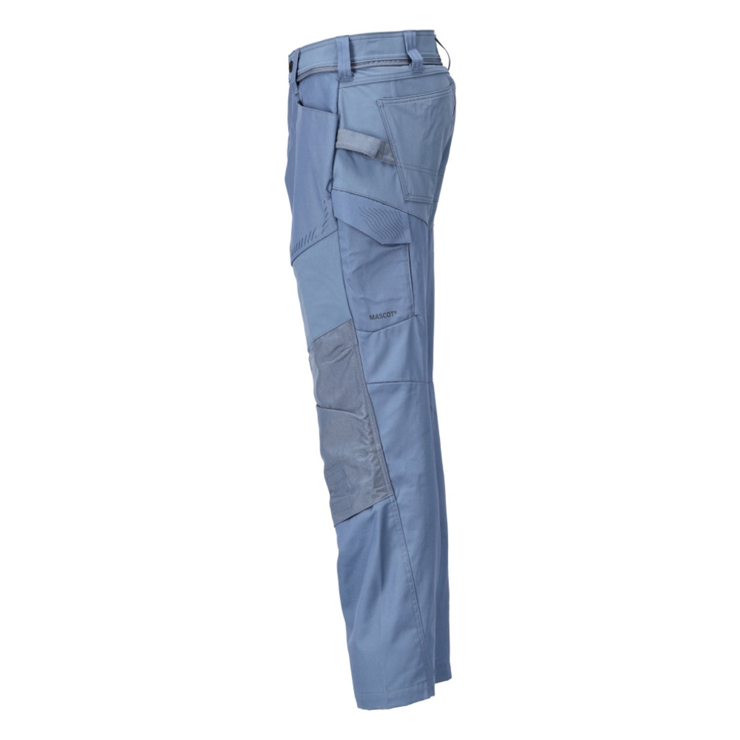 Stone Blue - Lifestyle - Mascot Mens Customised Colour Block Knee Pad Pockets Work Trousers