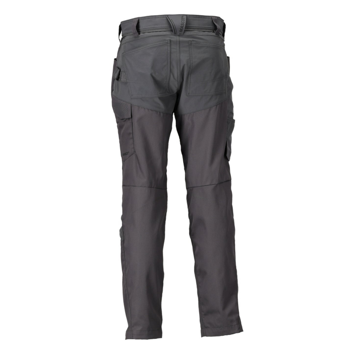 Stone Grey - Back - Mascot Mens Customised Colour Block Knee Pad Pockets Work Trousers