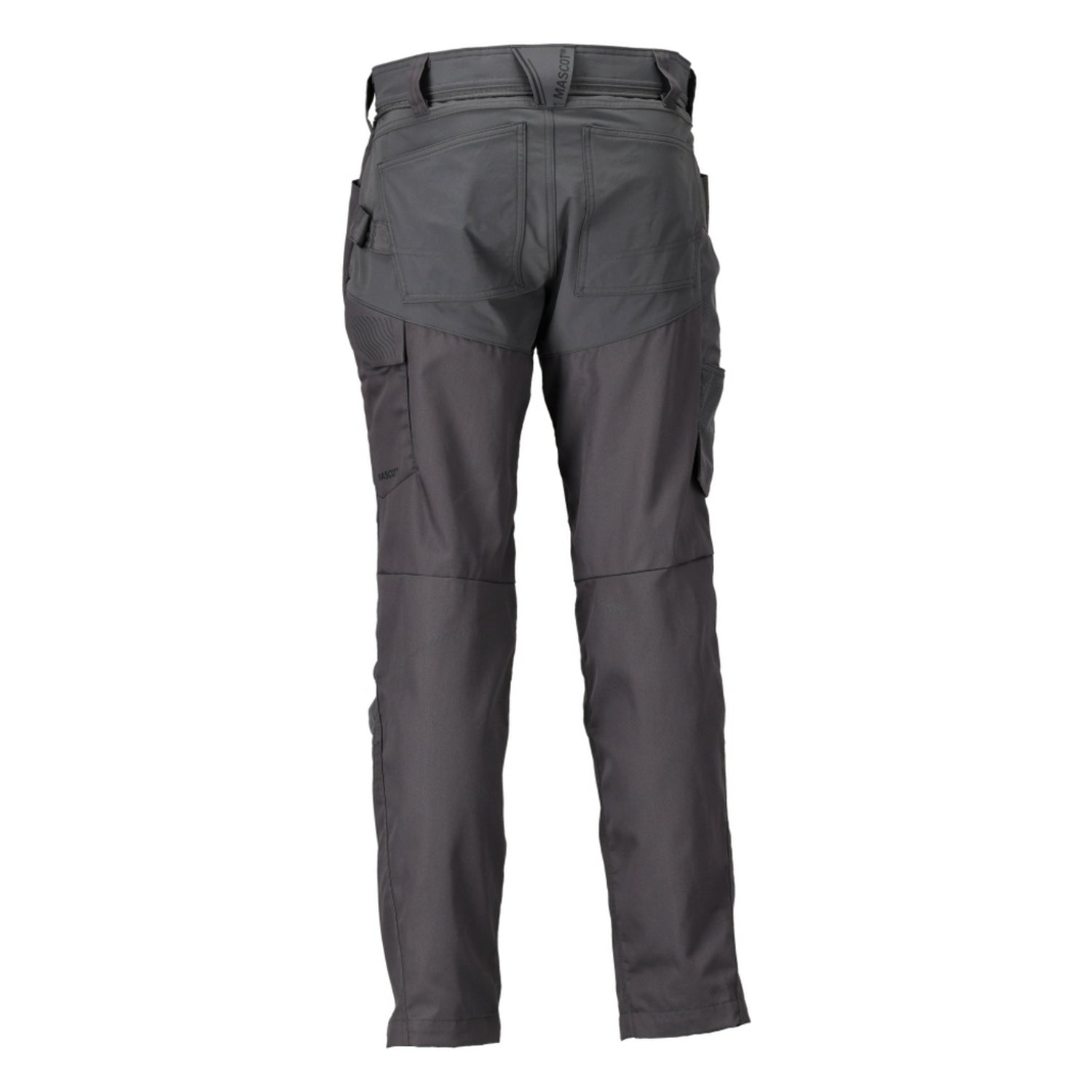 Stone Grey - Back - Mascot Mens Customised Colour Block Knee Pad Pockets Work Trousers