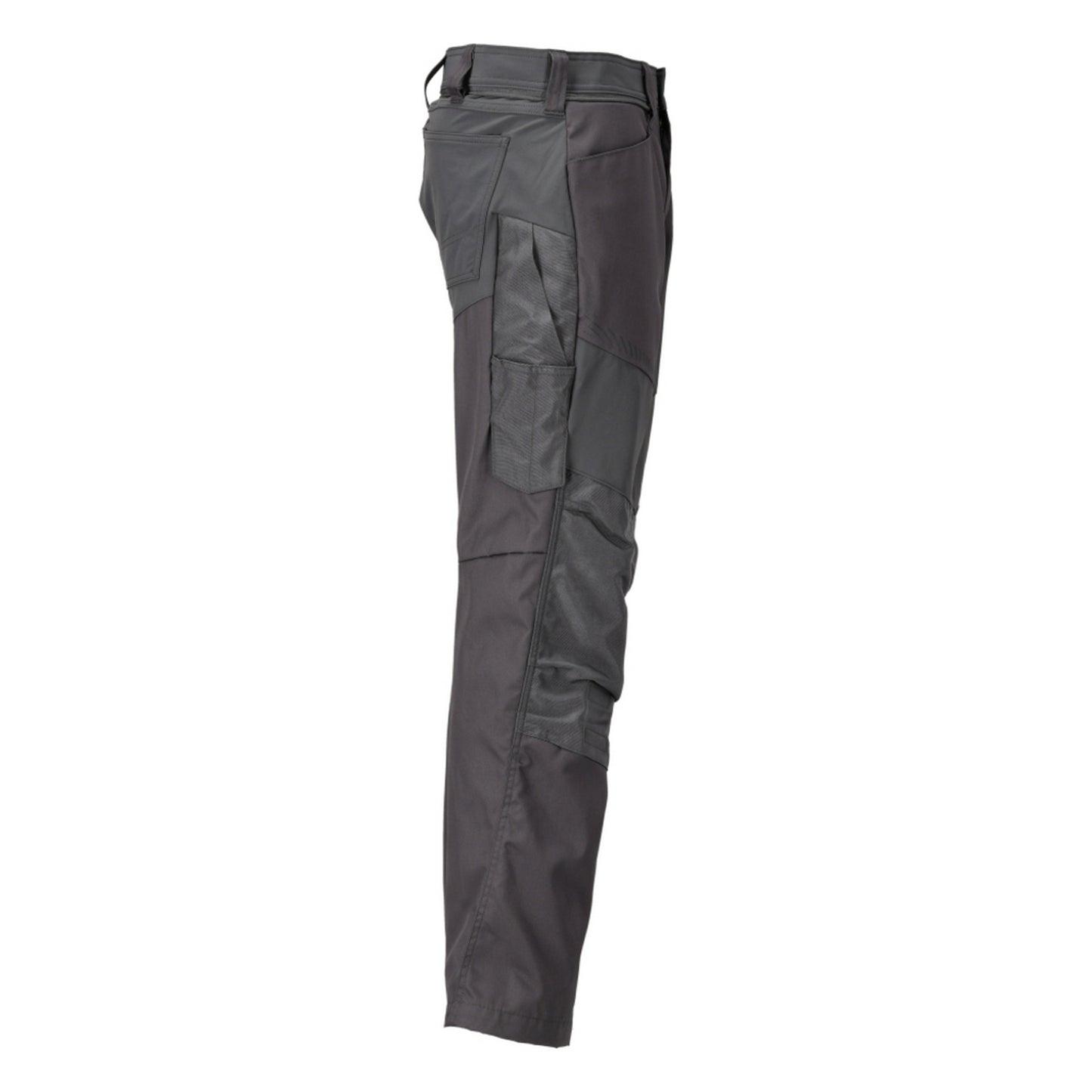Stone Grey - Side - Mascot Mens Customised Colour Block Knee Pad Pockets Work Trousers