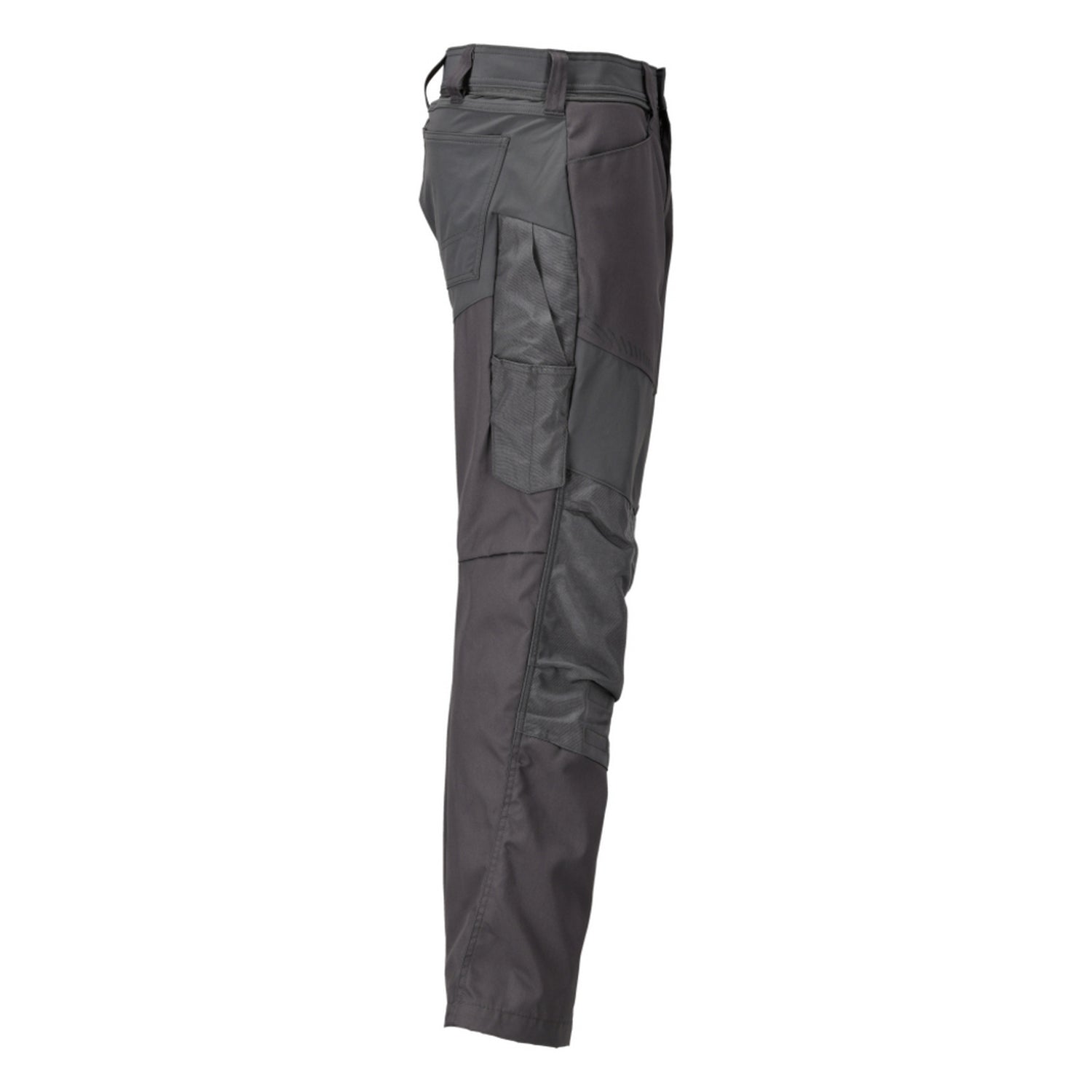 Stone Grey - Side - Mascot Mens Customised Colour Block Knee Pad Pockets Work Trousers