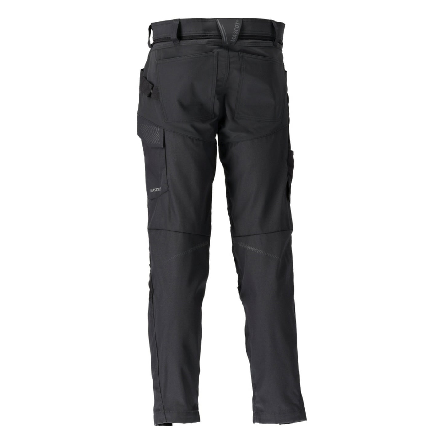 Black - Back - Mascot Mens Customised Colour Block Knee Pad Pockets Work Trousers