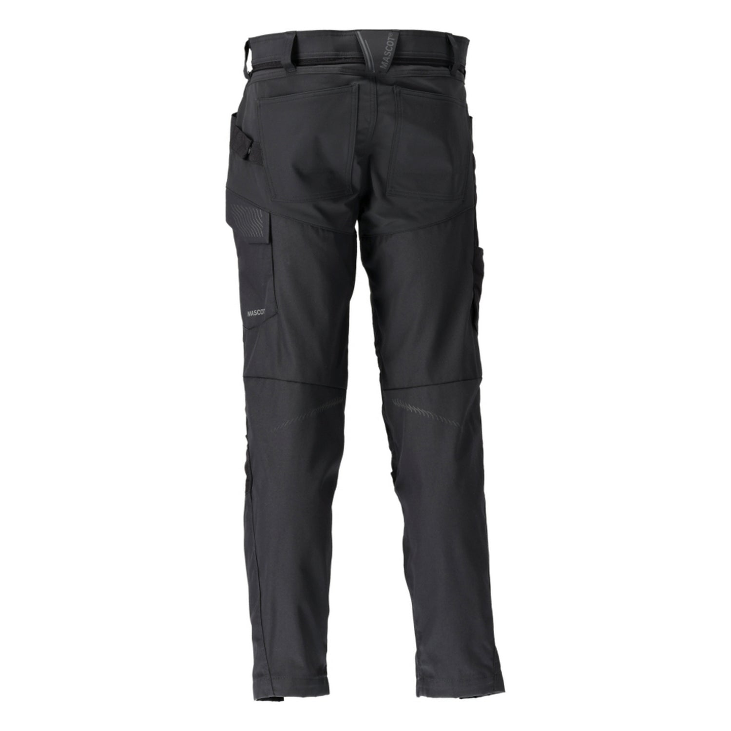 Black - Back - Mascot Mens Customised Colour Block Knee Pad Pockets Work Trousers
