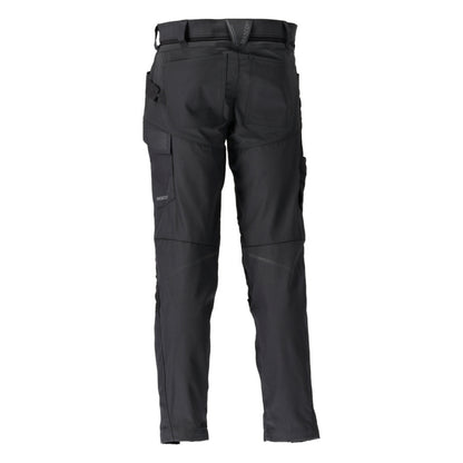 Black - Back - Mascot Mens Customised Colour Block Knee Pad Pockets Work Trousers