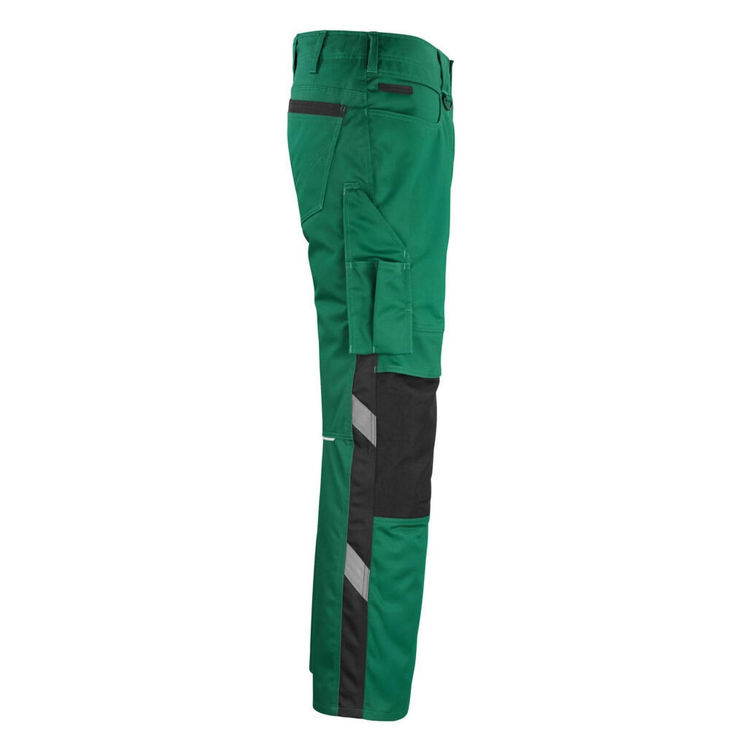 Green-Black - Side - Mascot Mens Unique Erlangen Work Trousers