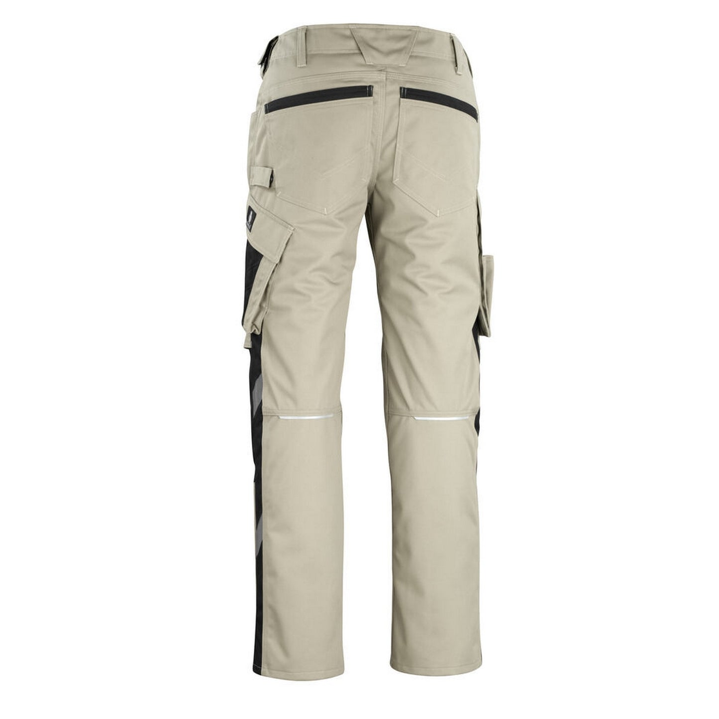 Light Khaki-Black - Back - Mascot Mens Unique Erlangen Work Trousers