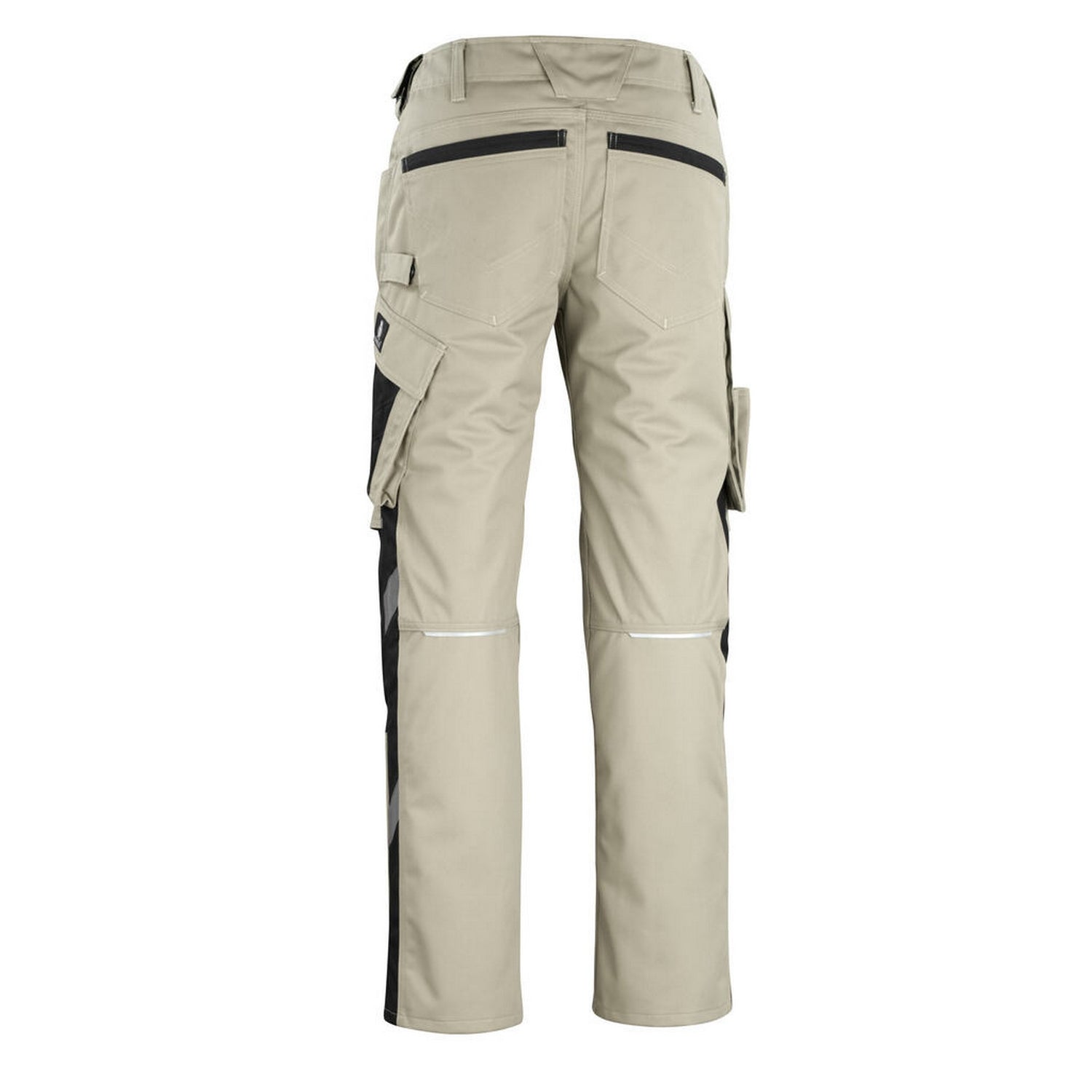 Light Khaki-Black - Back - Mascot Mens Unique Erlangen Work Trousers