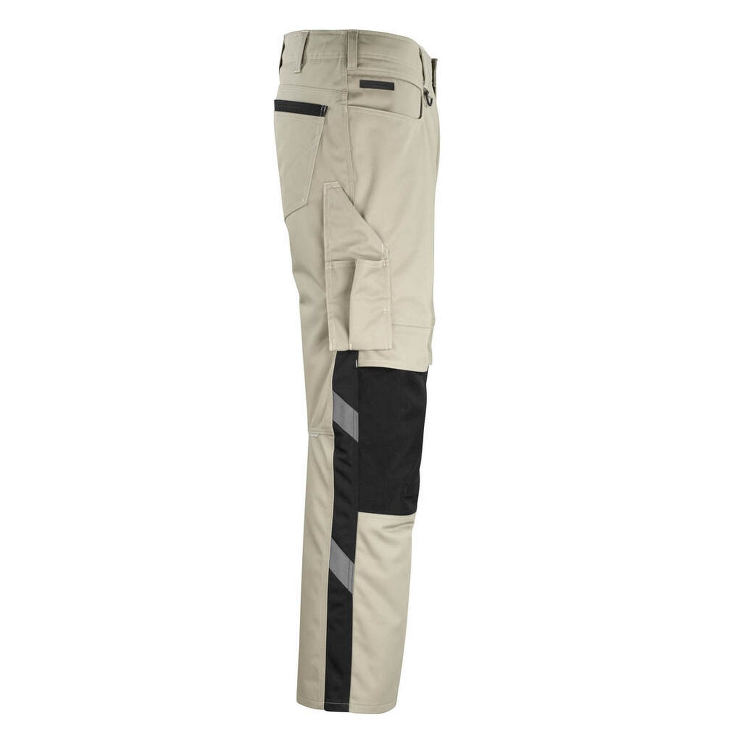 Light Khaki-Black - Side - Mascot Mens Unique Erlangen Work Trousers