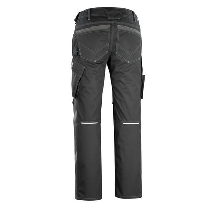 Black-Dark Anthracite - Back - Mascot Mens Unique Erlangen Work Trousers