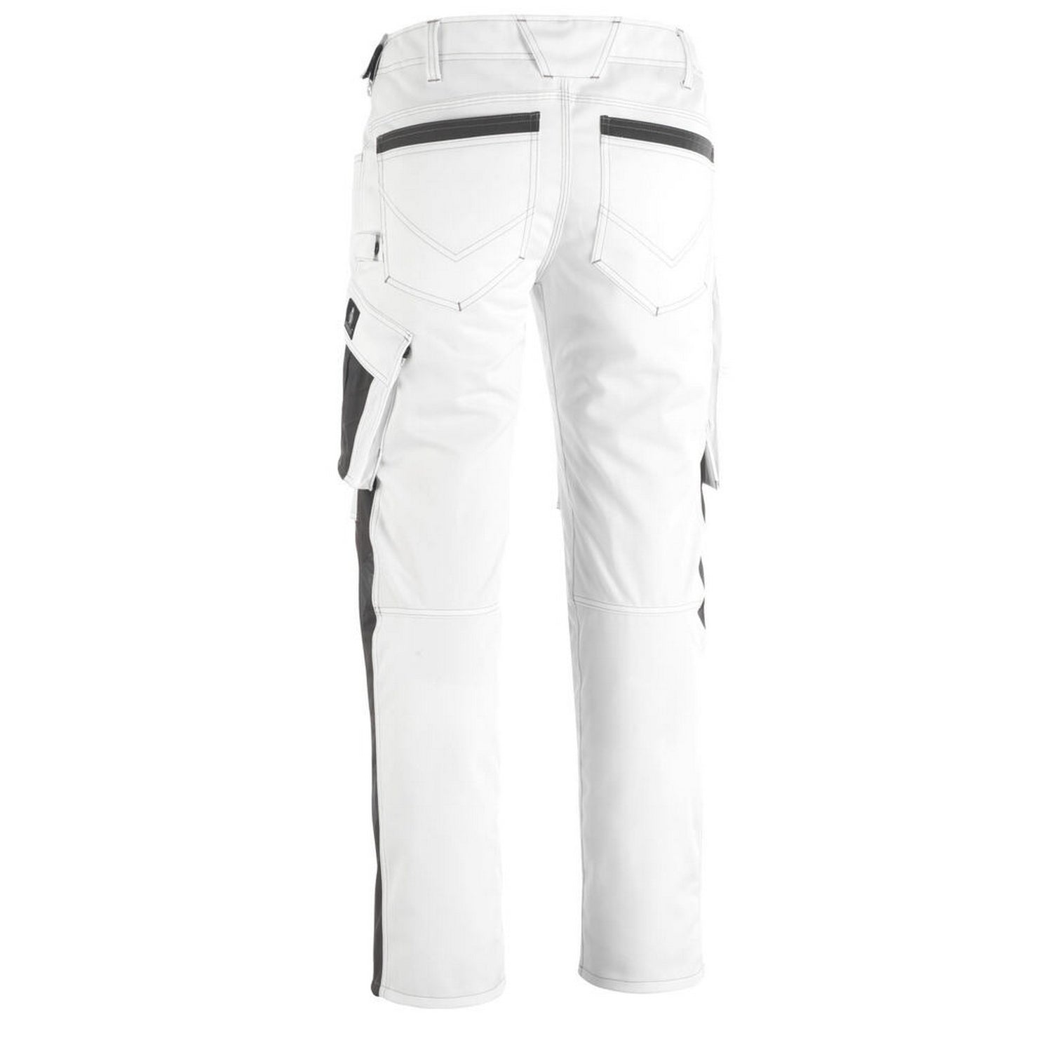 White-Dark Anthracite - Back - Mascot Mens Unique Erlangen Work Trousers