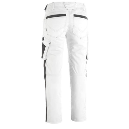 White-Dark Anthracite - Back - Mascot Mens Unique Erlangen Work Trousers