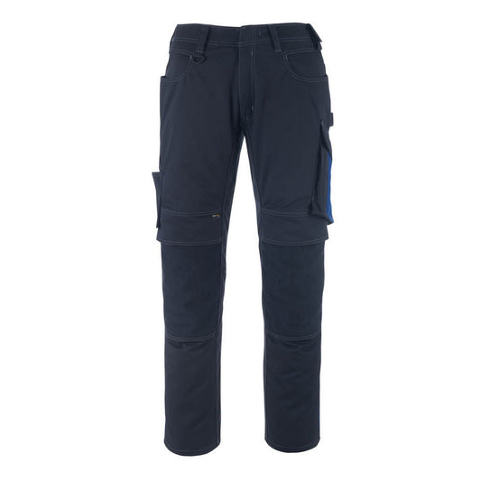 Dark Navy-Royal Blue - Front - Mascot Mens Unique Erlangen Work Trousers