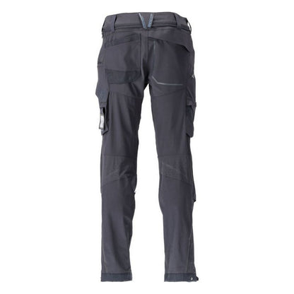 Dark Navy - Back - Mascot Mens Customised Knee Pad Pockets Long Work Trousers