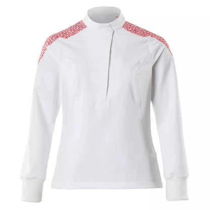 White-Traffic Red - Front - Mascot Womens-Ladies Smock Food & Care Short Apron