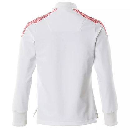 White-Traffic Red - Back - Mascot Womens-Ladies Smock Food & Care Short Apron