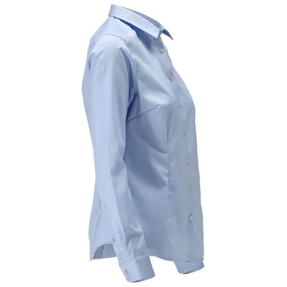 Light Blue - Back - Mascot Womens-Ladies Frontline Poplin Shirt