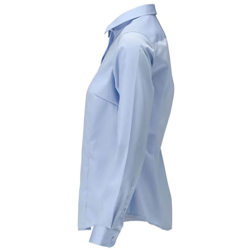 Light Blue - Side - Mascot Womens-Ladies Frontline Poplin Shirt