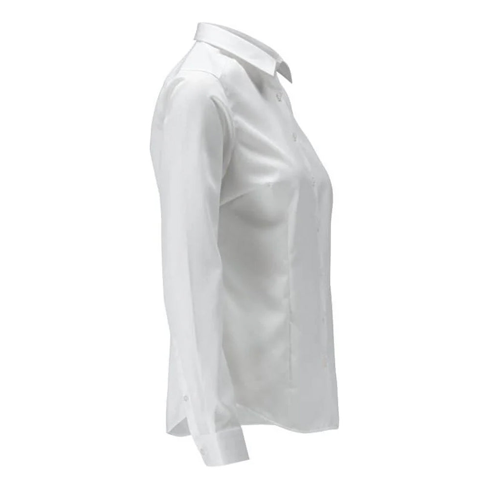 White - Back - Mascot Womens-Ladies Frontline Poplin Shirt