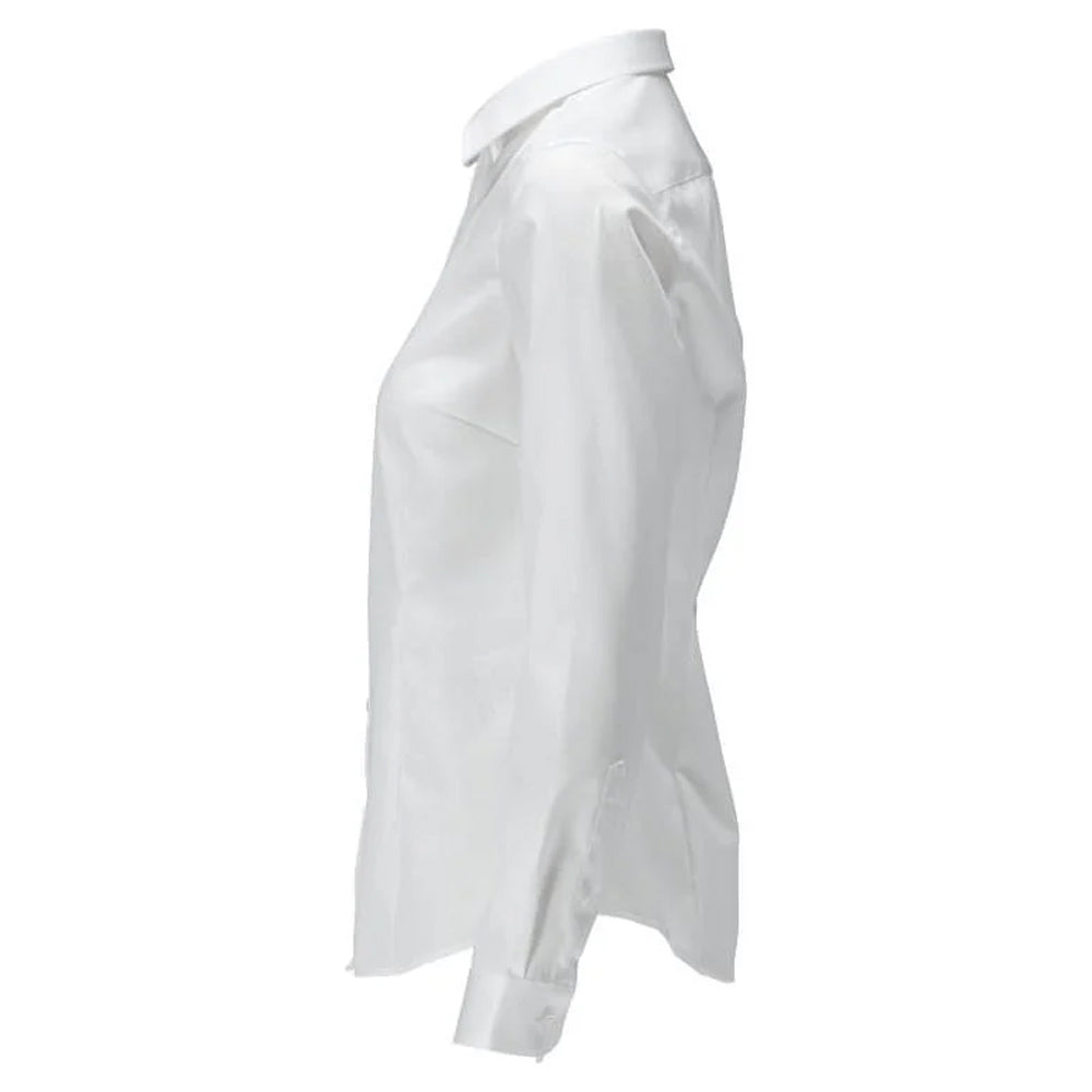 White - Side - Mascot Womens-Ladies Frontline Poplin Shirt
