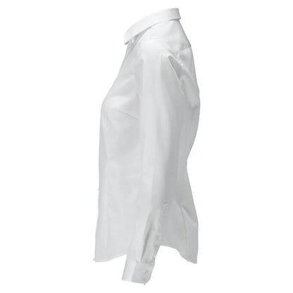 White - Side - Mascot Womens-Ladies Frontline Poplin Shirt