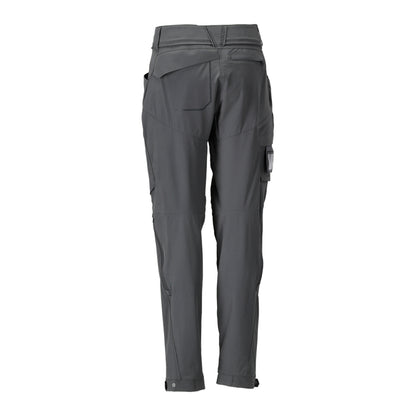 Stone Grey - Back - Mascot Womens-Ladies Customised 4 Way Stretch Fitted Work Trousers