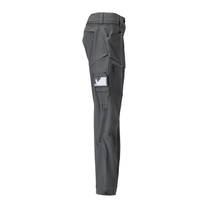 Stone Grey - Side - Mascot Womens-Ladies Customised 4 Way Stretch Fitted Work Trousers