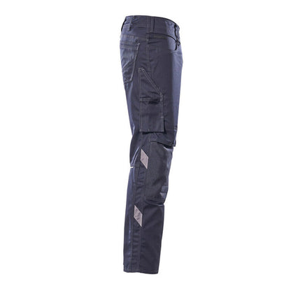 Dark Navy - Side - Mascot Mens Mannheim Unique Work Trousers