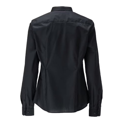 Deep Black - Back - Mascot Womens-Ladies Frontline Poplin Shirt