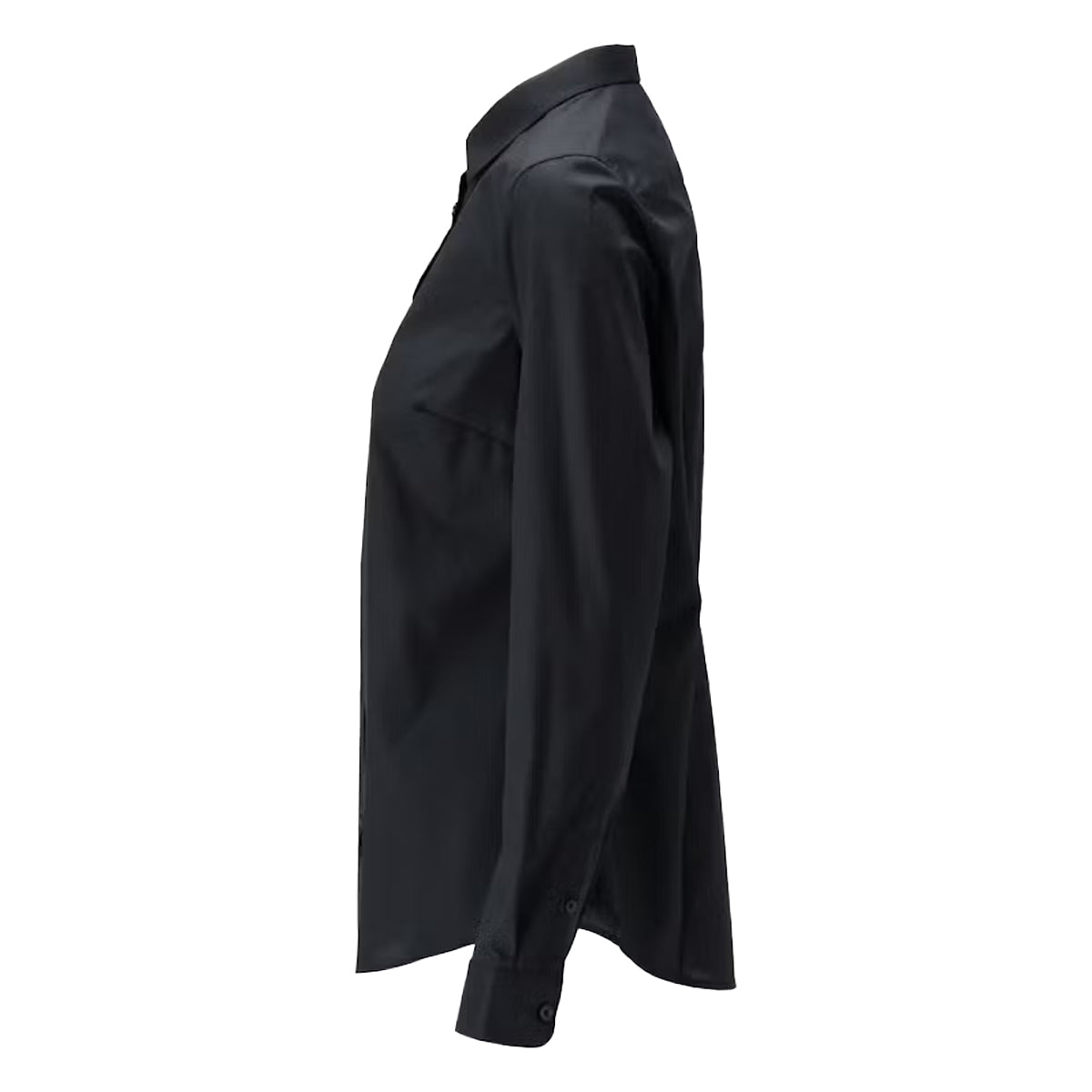 Deep Black - Side - Mascot Womens-Ladies Frontline Poplin Shirt