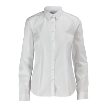 White - Front - Mascot Womens-Ladies Frontline Poplin Shirt