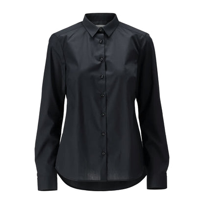 Deep Black - Front - Mascot Womens-Ladies Frontline Poplin Shirt