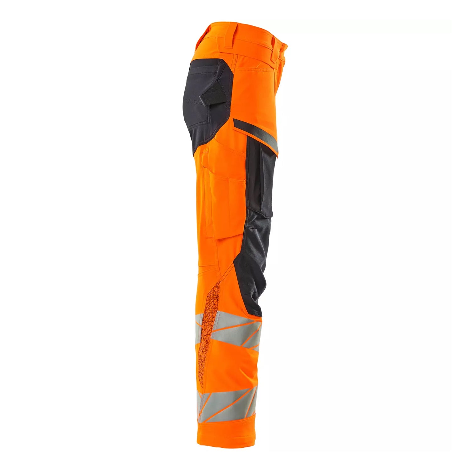 Orange-Dark Navy - Lifestyle - Mascot Womens-Ladies Accelerate Safe Hi-Vis Work Trousers