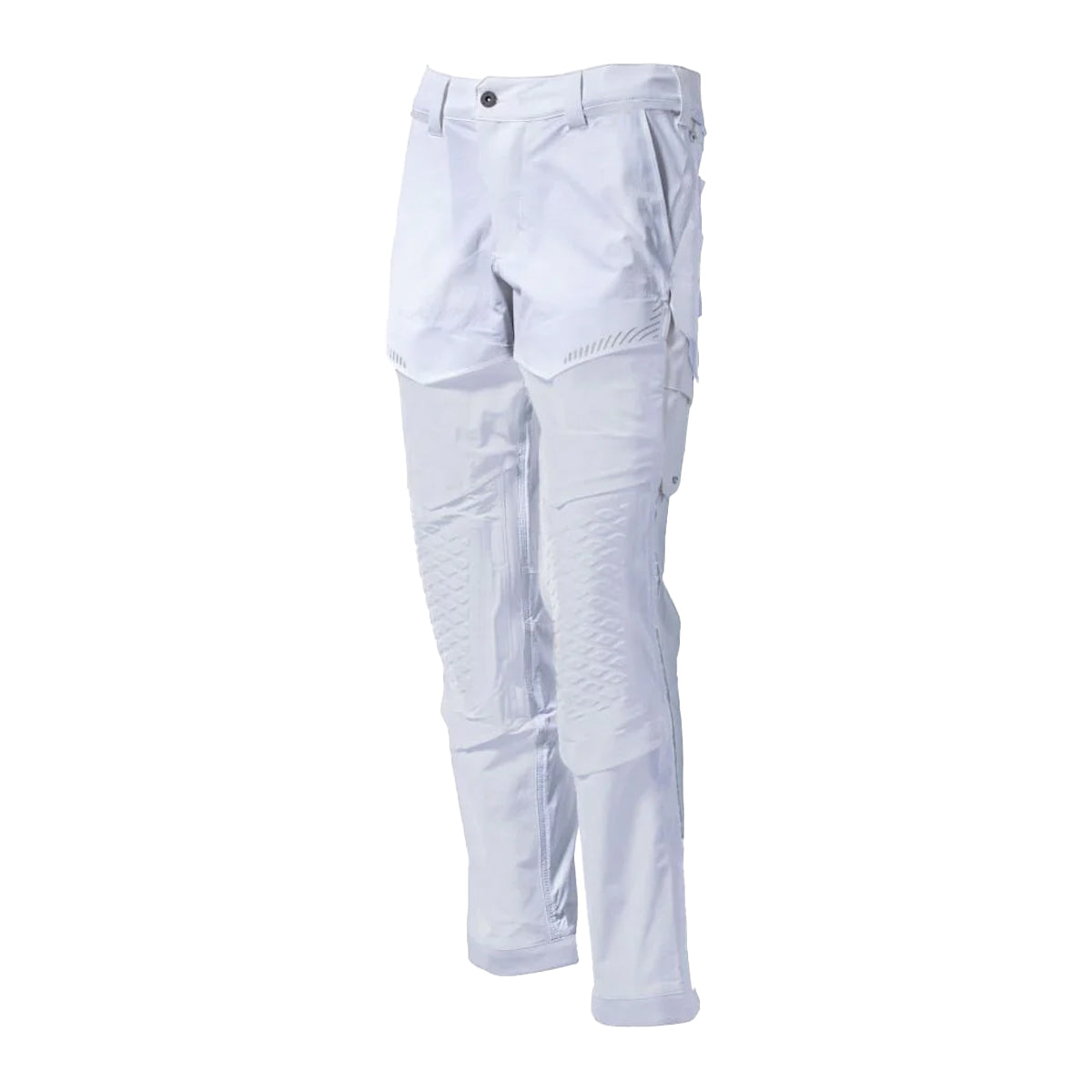 White - Front - Mascot Mens Customised Knee Pad Pockets Work Trousers