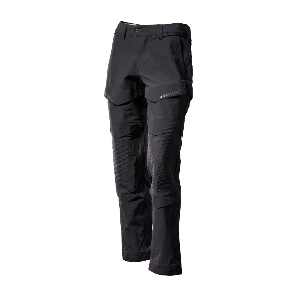 Black - Front - Mascot Mens Customised Knee Pad Pockets Work Trousers
