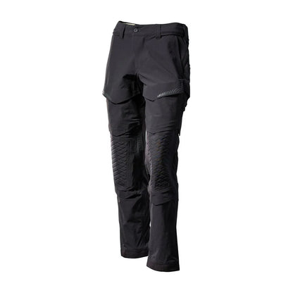 Black - Front - Mascot Mens Customised Knee Pad Pockets Work Trousers