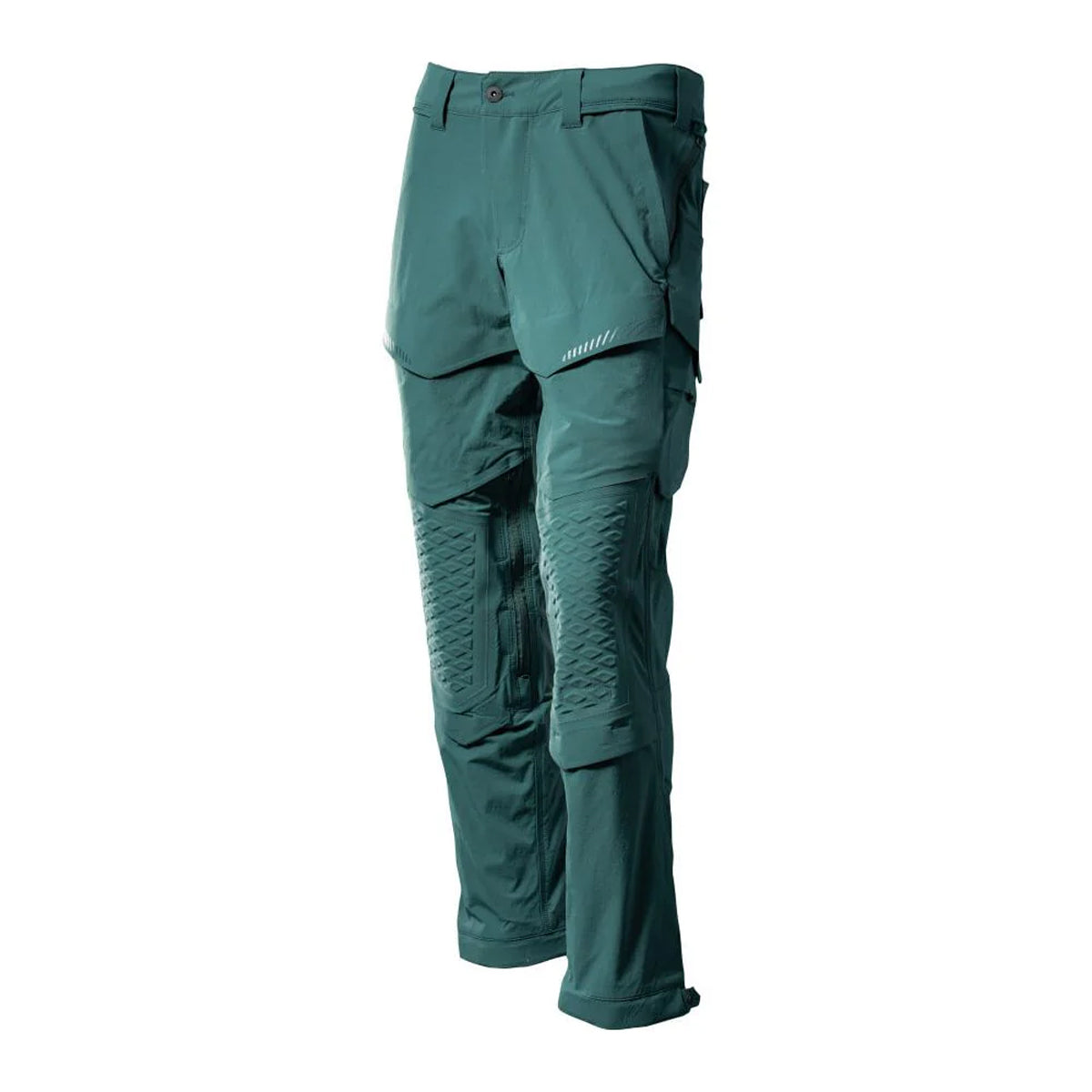 Forest Green - Front - Mascot Mens Customised Knee Pad Pockets Work Trousers