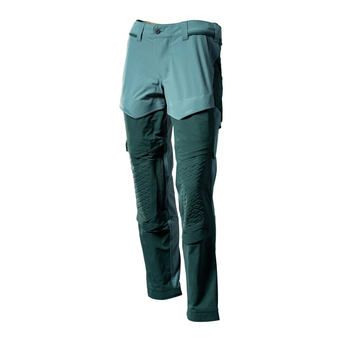 Light Forest Green-Forest Green - Front - Mascot Mens Customised Knee Pad Pockets Work Trousers