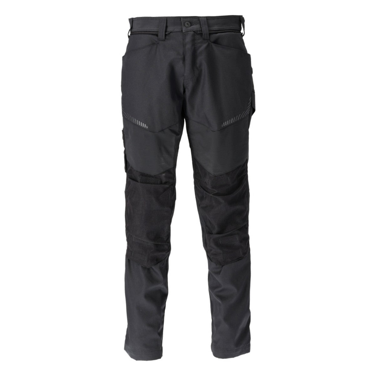 Black - Front - Mascot Mens Customised Knee Pad Pockets Work Trousers