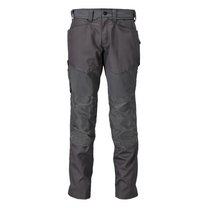 Stone Grey - Front - Mascot Mens Customised Knee Pad Pockets Work Trousers