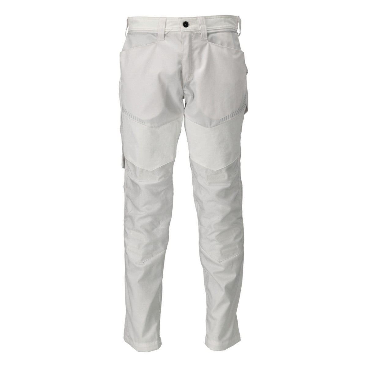 White - Front - Mascot Mens Customised Knee Pad Pockets Work Trousers