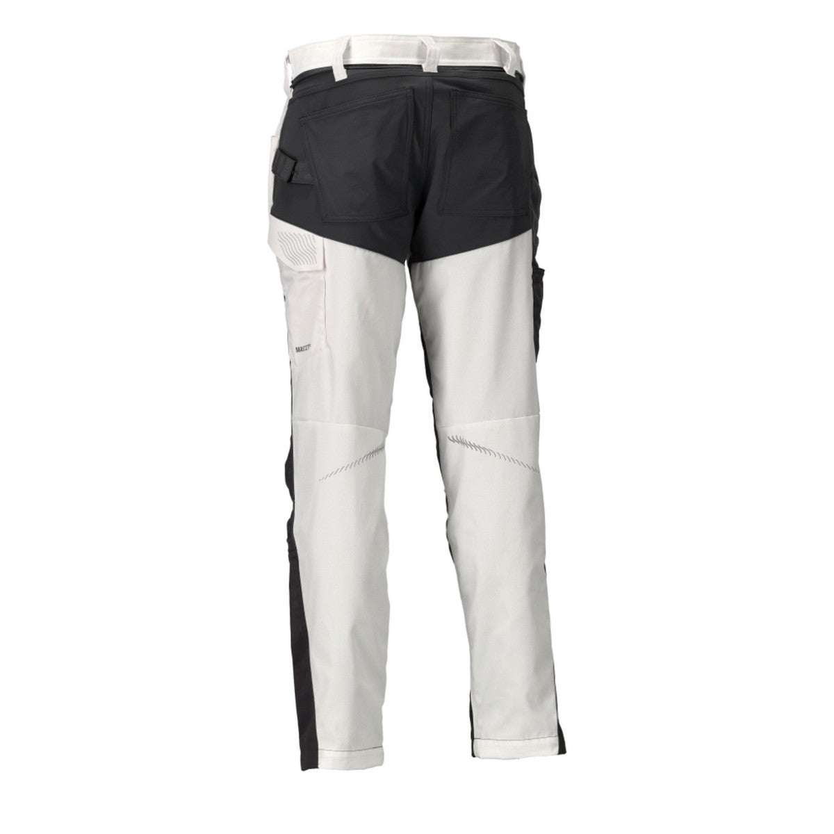 White-Stone Grey - Back - Mascot Mens Customised Knee Pad Pockets Work Trousers