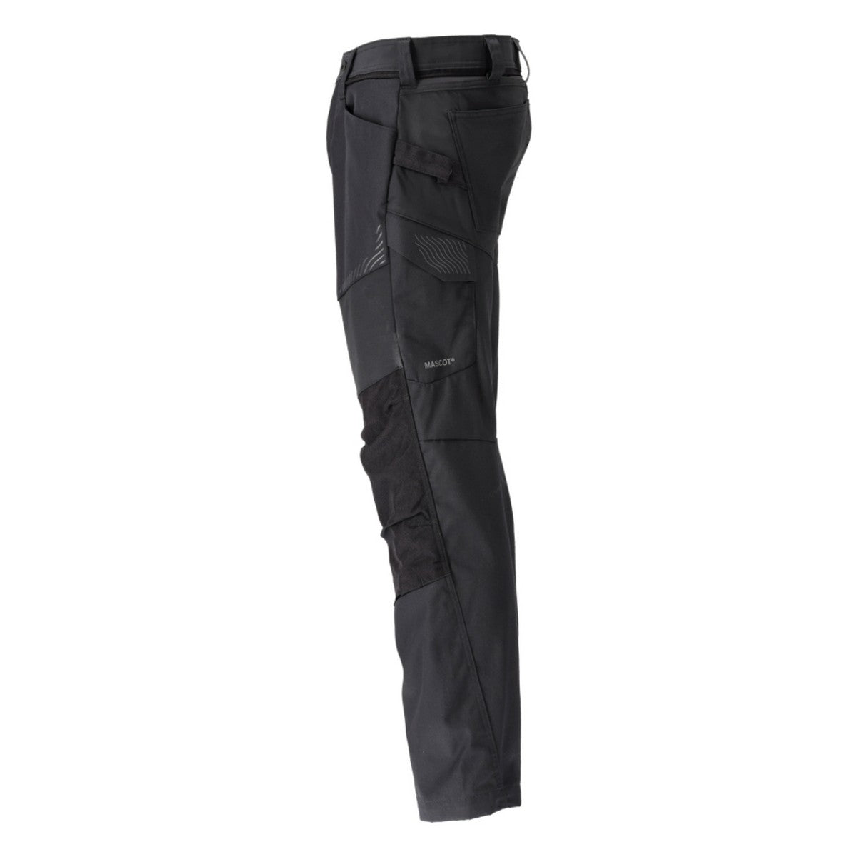 Black - Side - Mascot Mens Customised Knee Pad Pockets Work Trousers