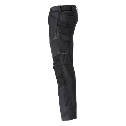 Black - Side - Mascot Mens Customised Knee Pad Pockets Work Trousers