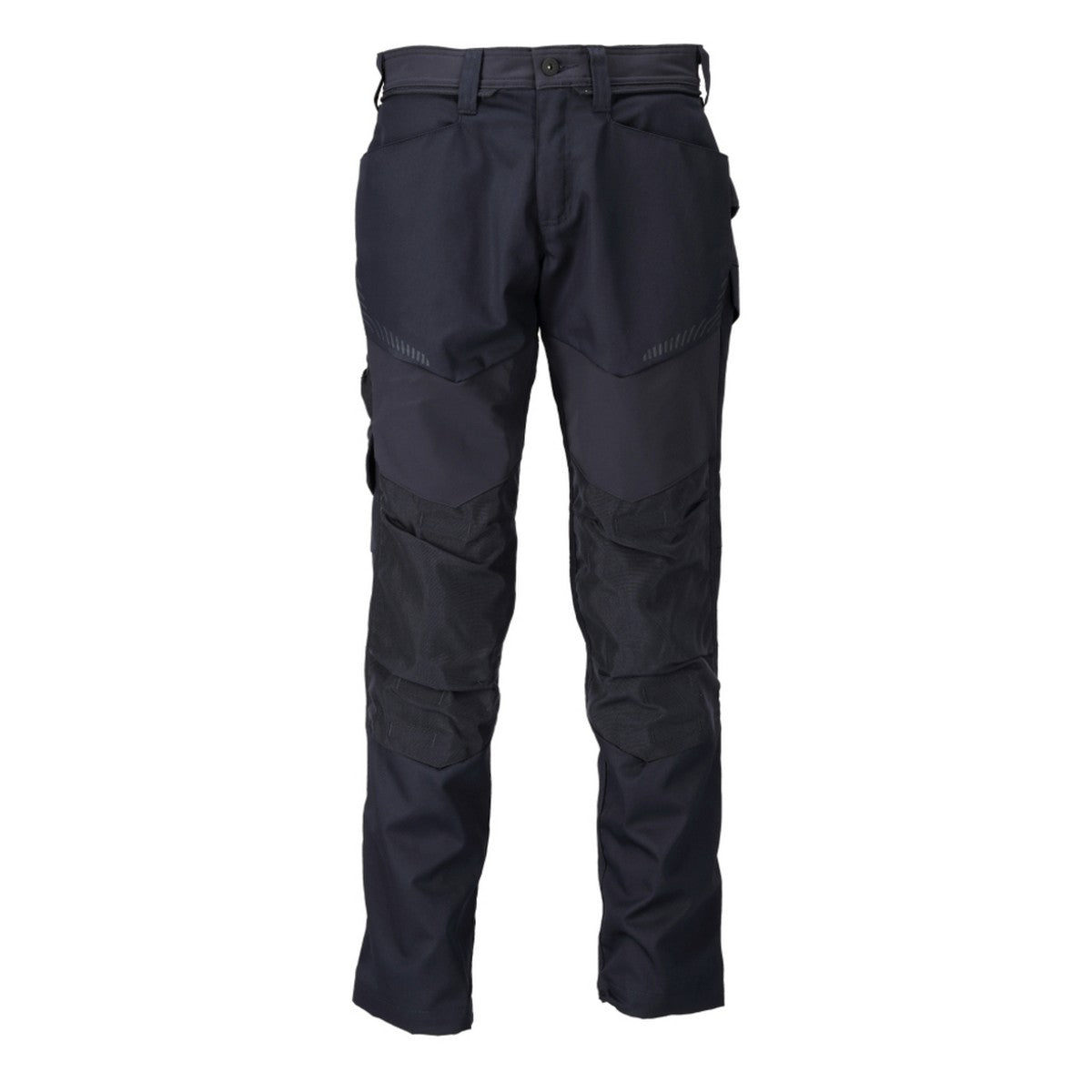 Dark Navy - Front - Mascot Mens Customised Knee Pad Pockets Work Trousers