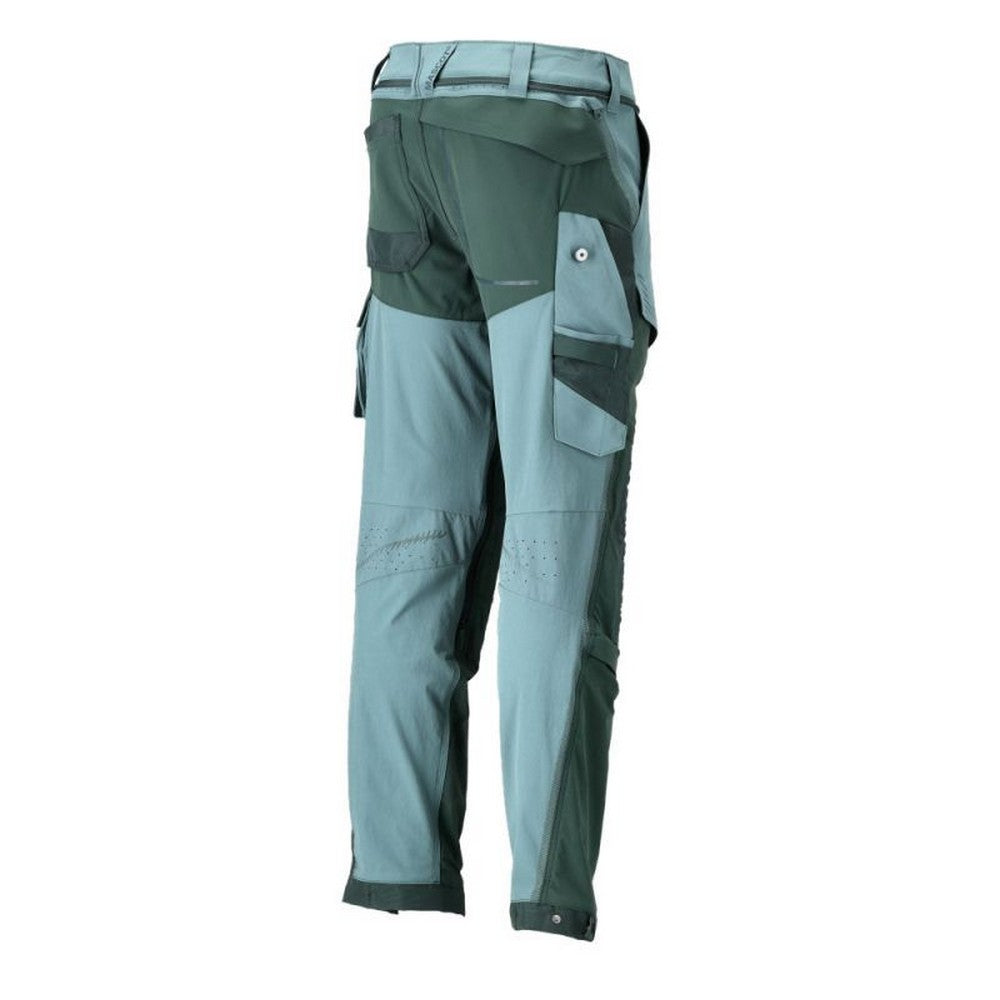 Light Forest Green-Forest Green - Lifestyle - Mascot Mens Customised Knee Pad Pockets Short Work Trousers
