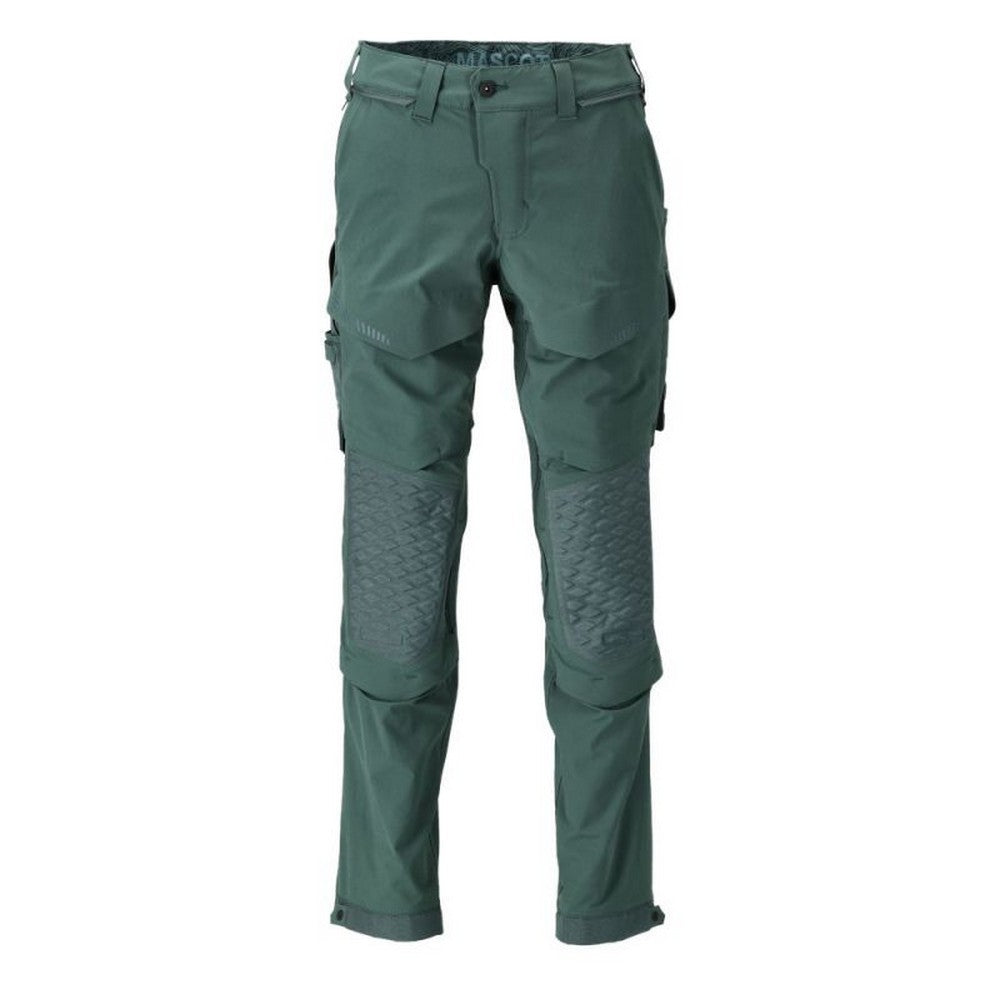 Forest Green - Front - Mascot Mens Customised Knee Pad Pockets Short Work Trousers